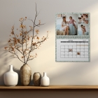 Calendrier photo mural double