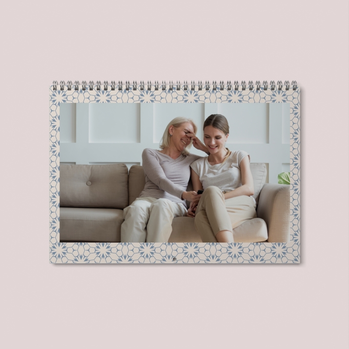 Calendrier photo mural double