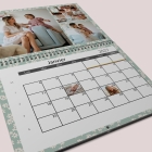 Calendrier photo mural double