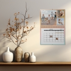Calendrier photo mural double