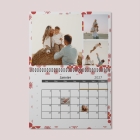 Calendrier photo mural double