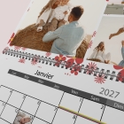 Calendrier photo mural double