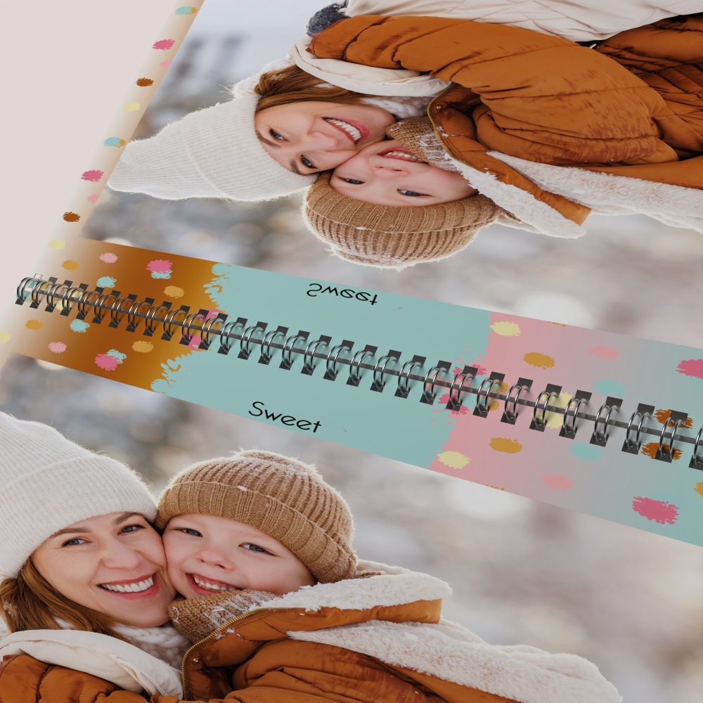 Calendrier photo mural double
