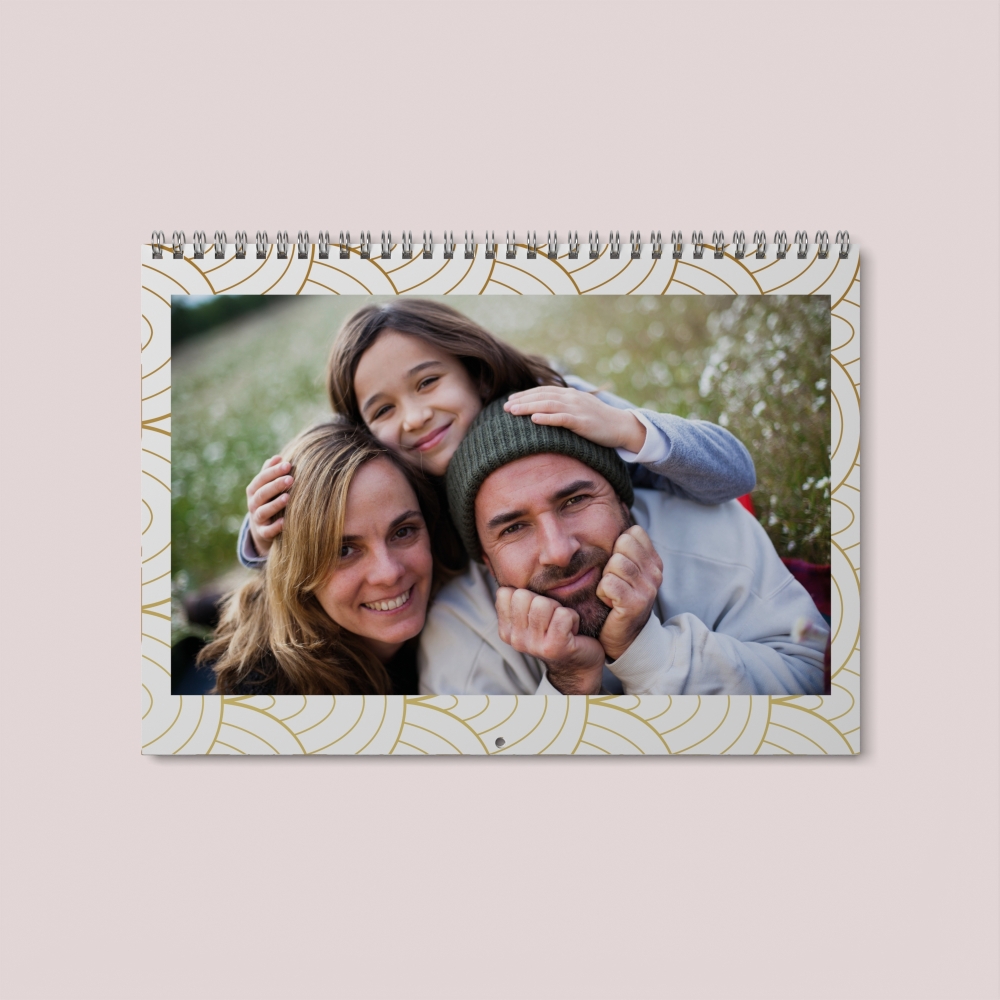 Calendrier photo mural double