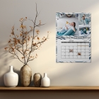 Calendrier photo mural double
