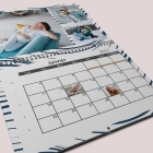 Calendrier photo mural double