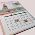 Calendrier photo mural double