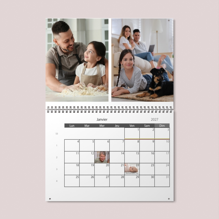 Calendrier photo GÉANT XXL PHOTO DATE