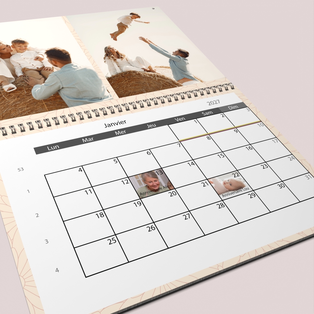 Calendrier photo GÉANT XXL PHOTO DATE