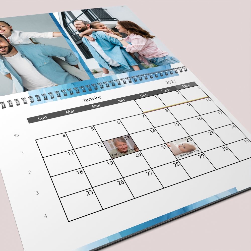 Calendrier photo GÉANT XXL PHOTO DATE
