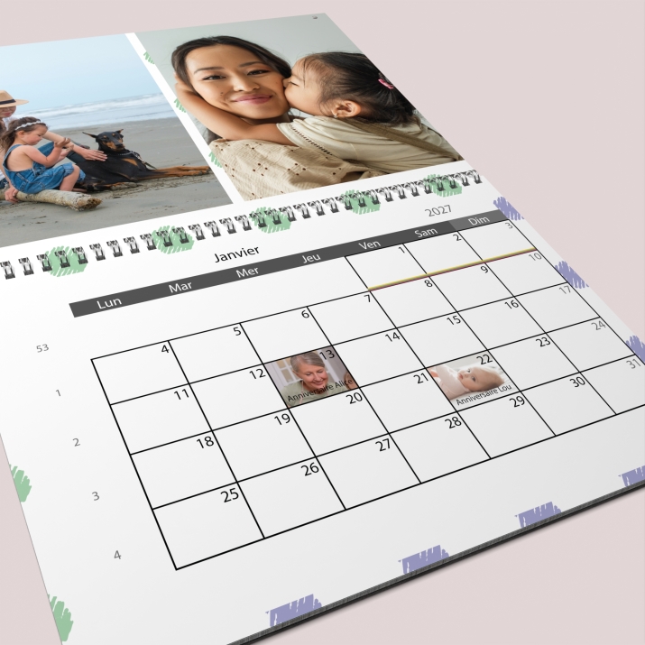 Calendrier photo GÉANT XXL PHOTO DATE