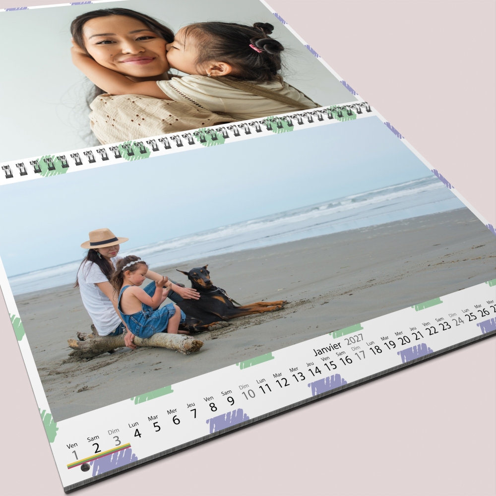 Calendrier photo GÉANT XXL MAXI PHOTO