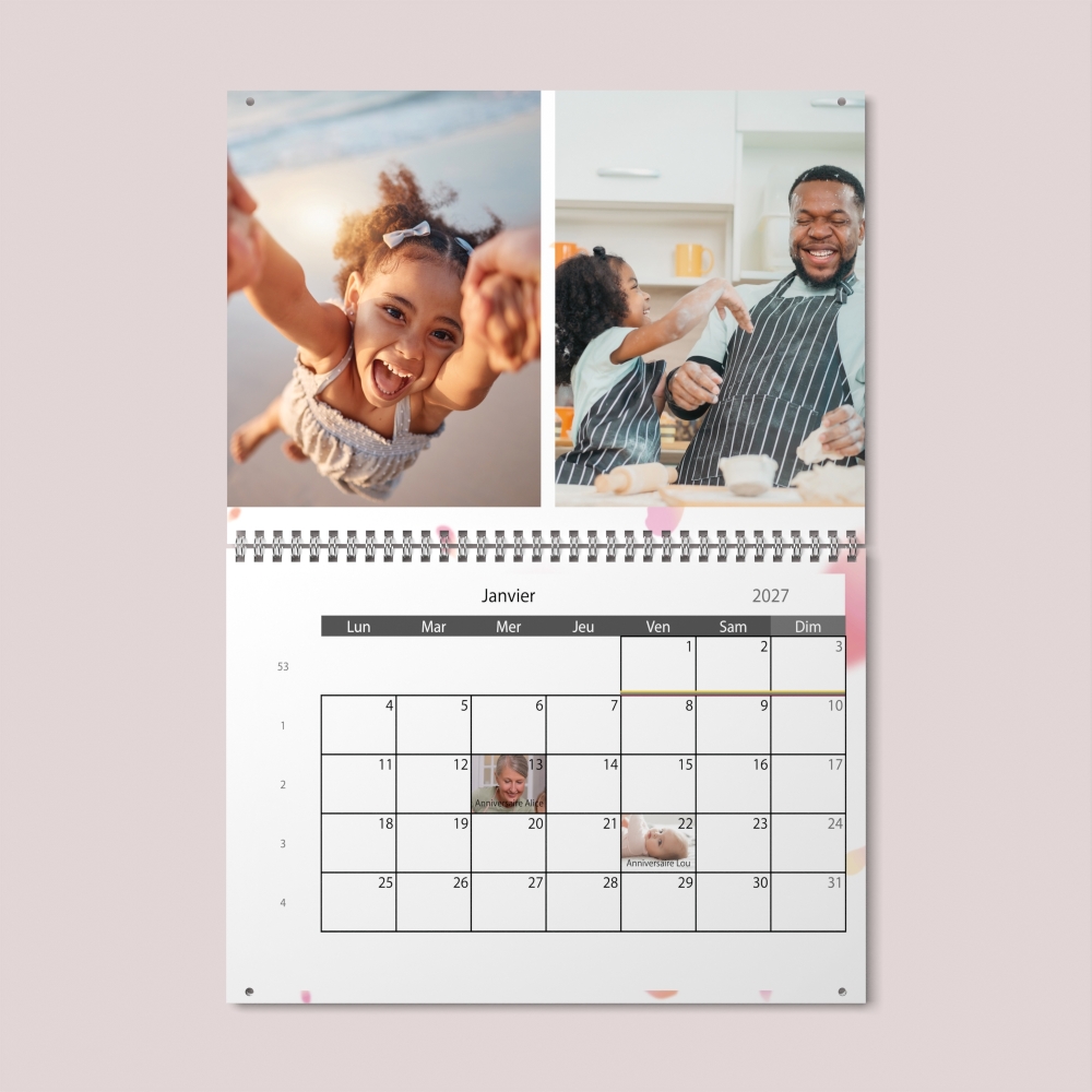 Calendrier photo GÉANT XXL PHOTO DATE