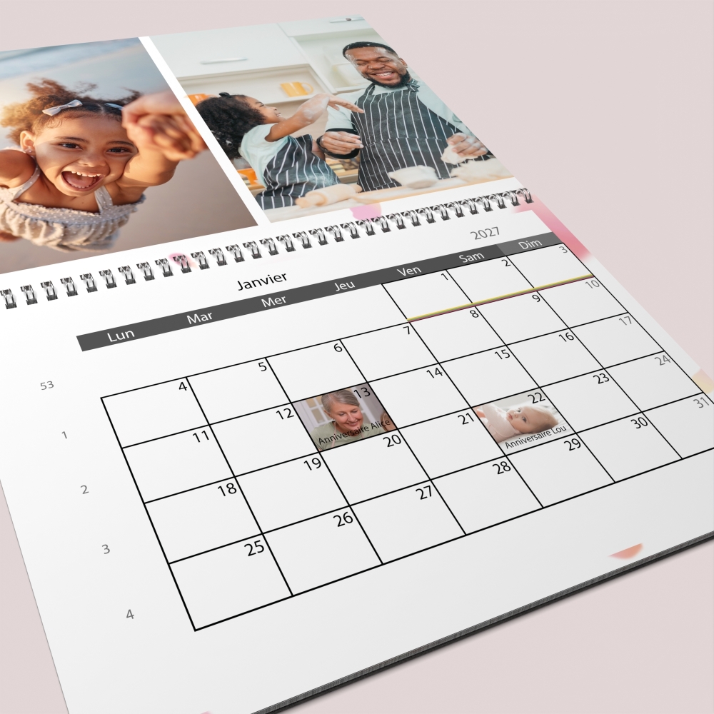 Calendrier photo GÉANT XXL PHOTO DATE