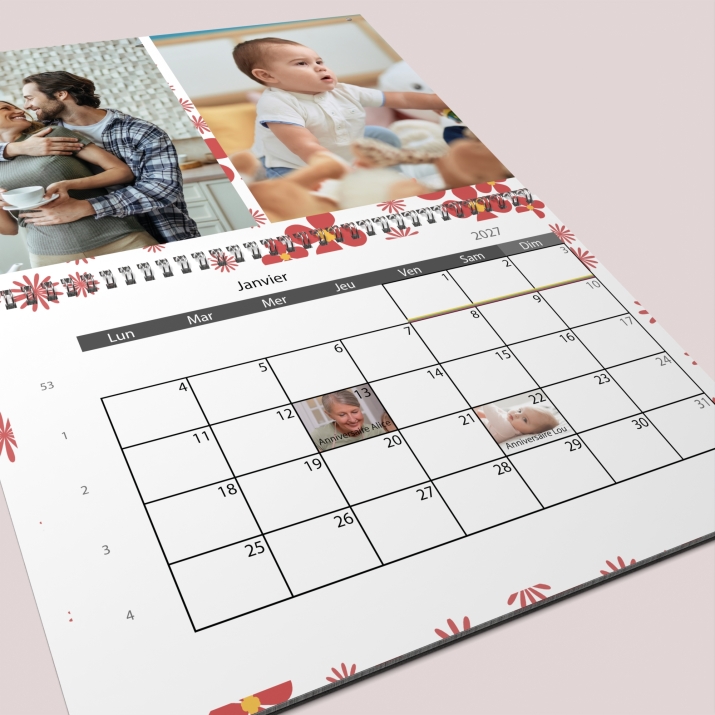 Calendrier photo GÉANT XXL PHOTO DATE