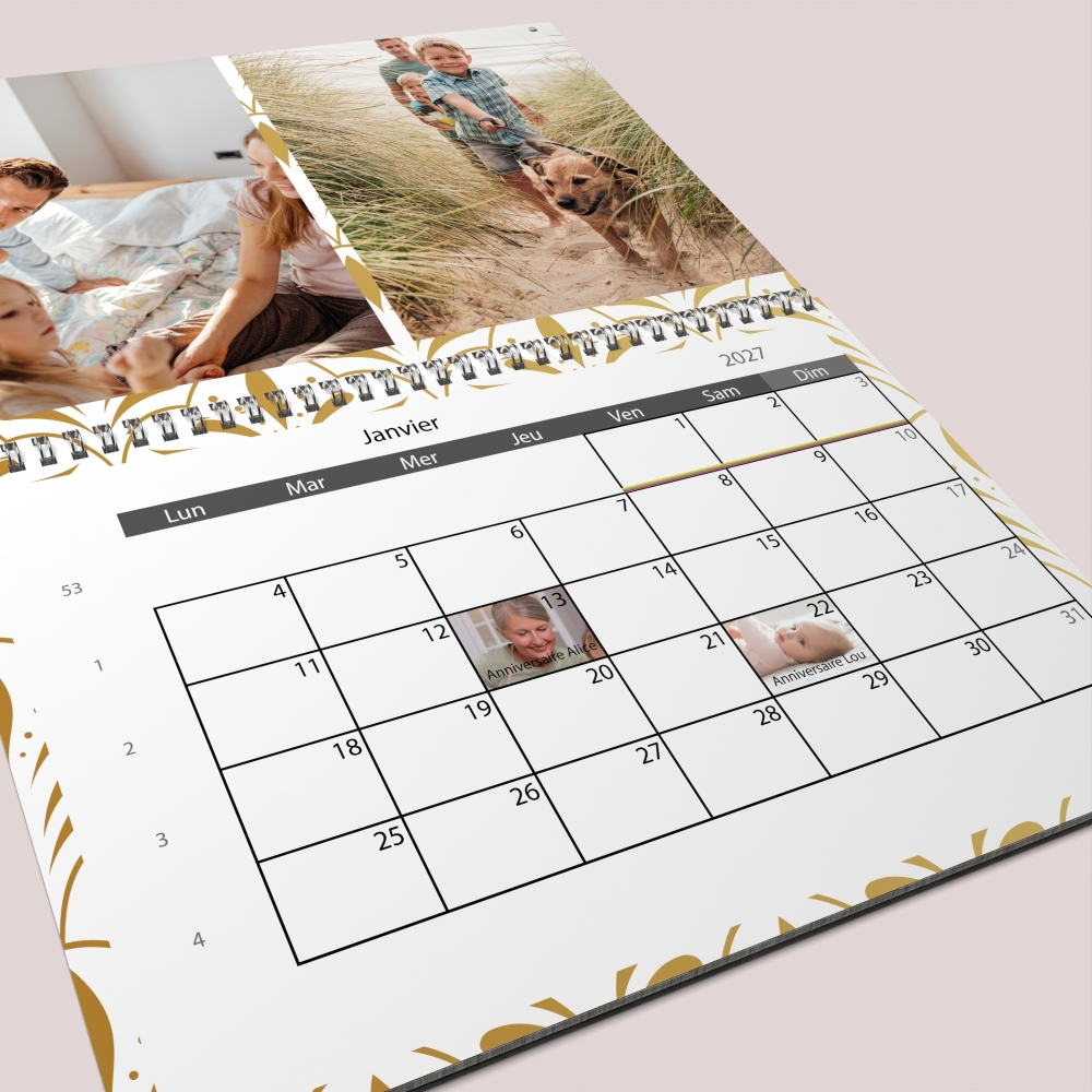 Calendrier photo GÉANT XXL PHOTO DATE