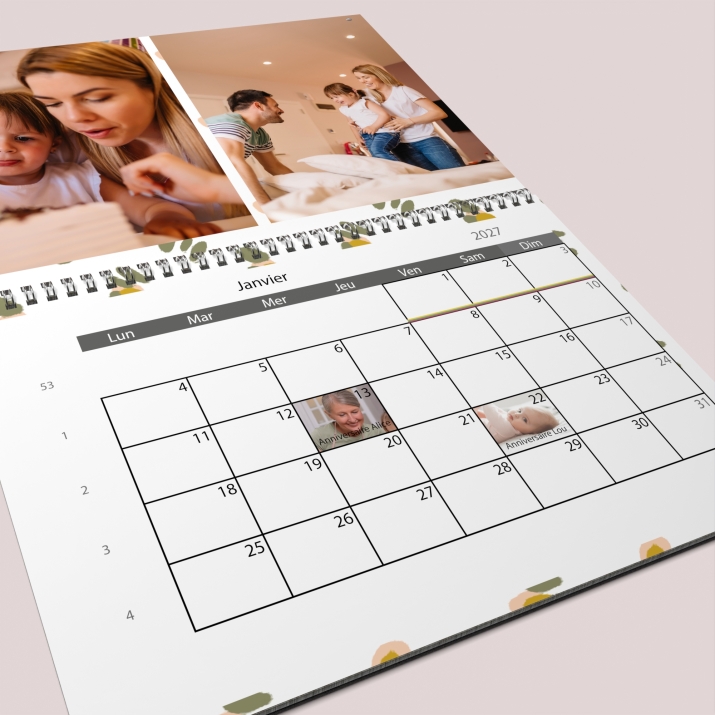 Calendrier photo GÉANT XXL PHOTO DATE