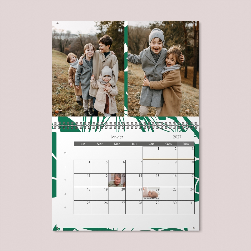 Calendrier photo GÉANT XXL PHOTO DATE