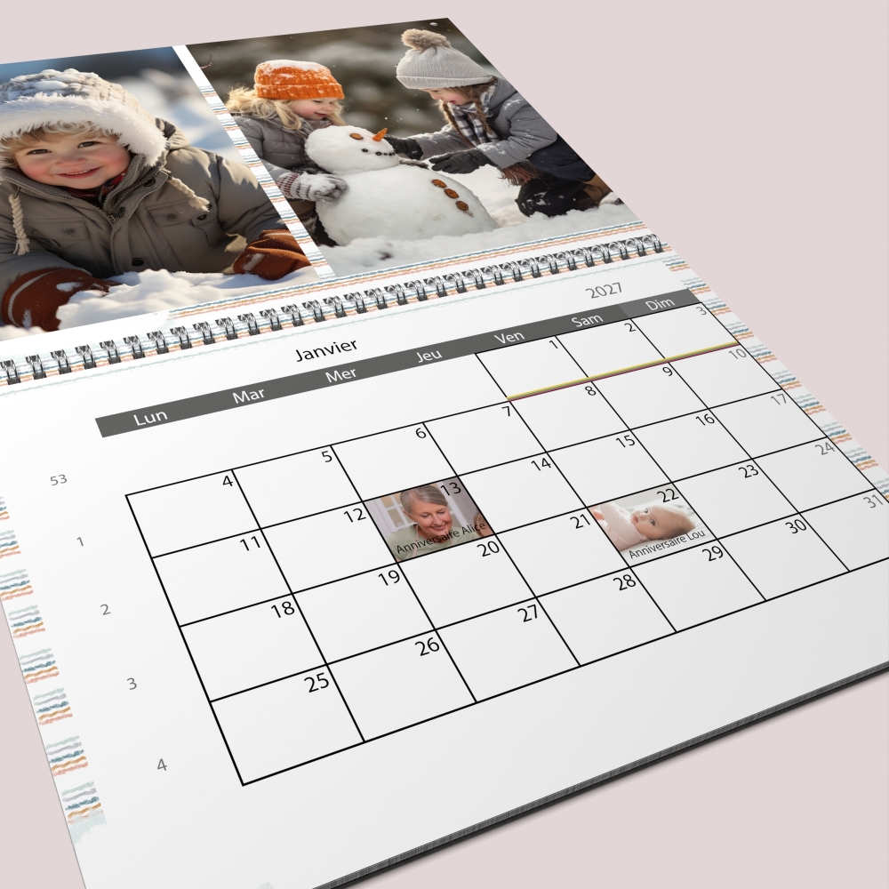 Calendrier photo GÉANT XXL PHOTO DATE