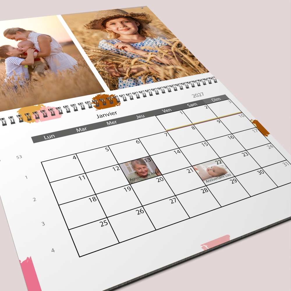 Calendrier photo GÉANT XXL PHOTO DATE