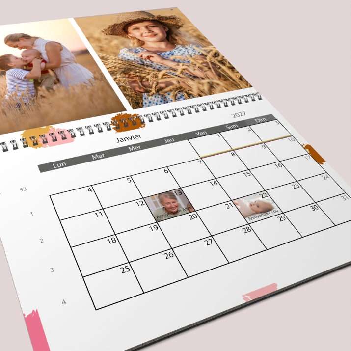 Calendrier photo GÉANT XXL PHOTO DATE