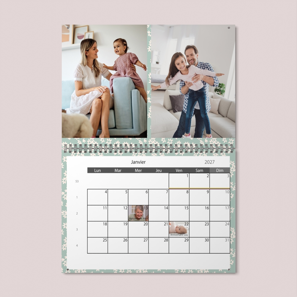 Calendrier photo GÉANT XXL PHOTO DATE
