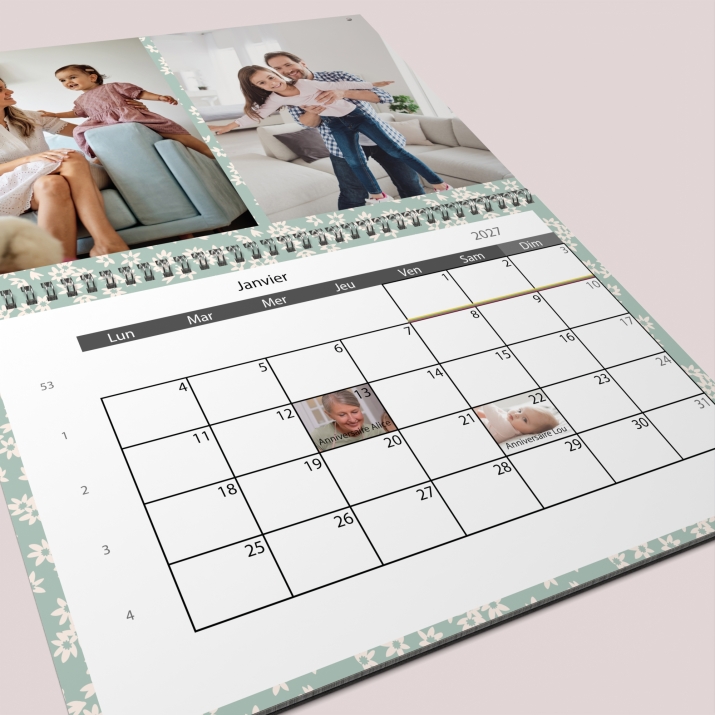Calendrier photo GÉANT XXL PHOTO DATE