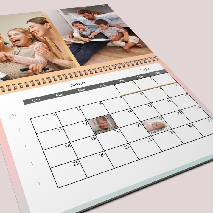 Calendrier photo GÉANT XXL PHOTO DATE