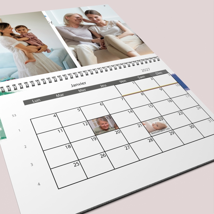 Calendrier photo GÉANT XXL PHOTO DATE