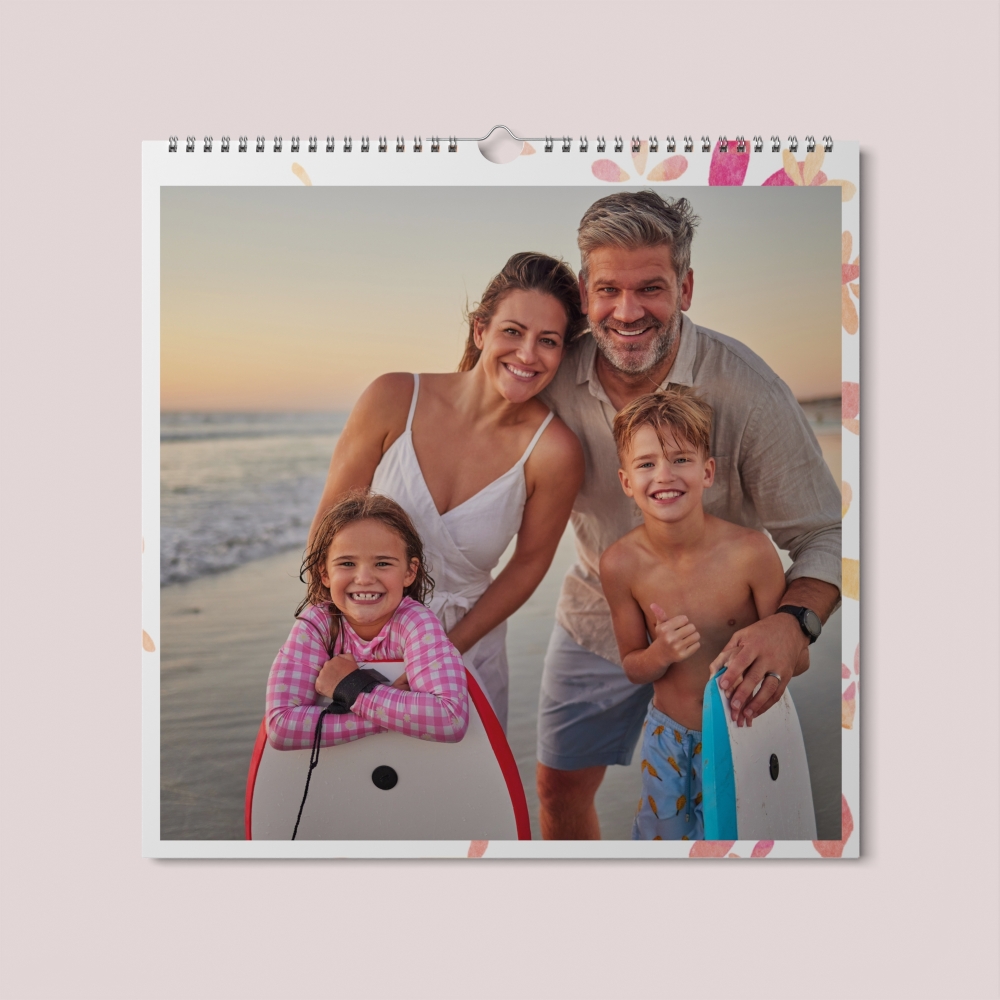 Calendrier photo CARRE mural