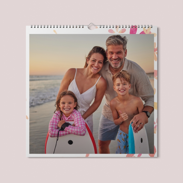 Calendrier photo CARRE mural