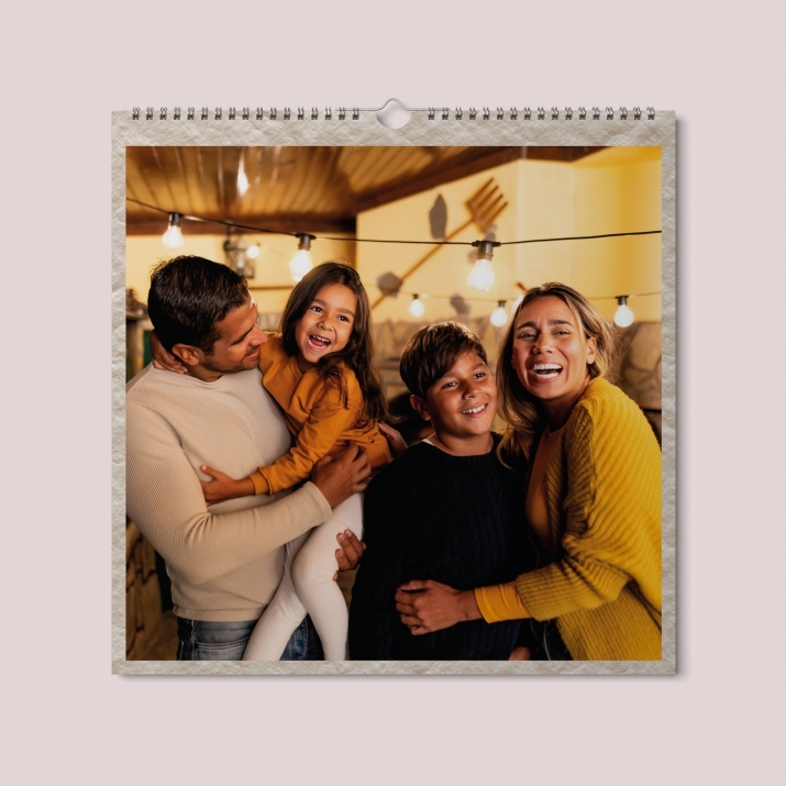 Calendrier photo CARRE mural