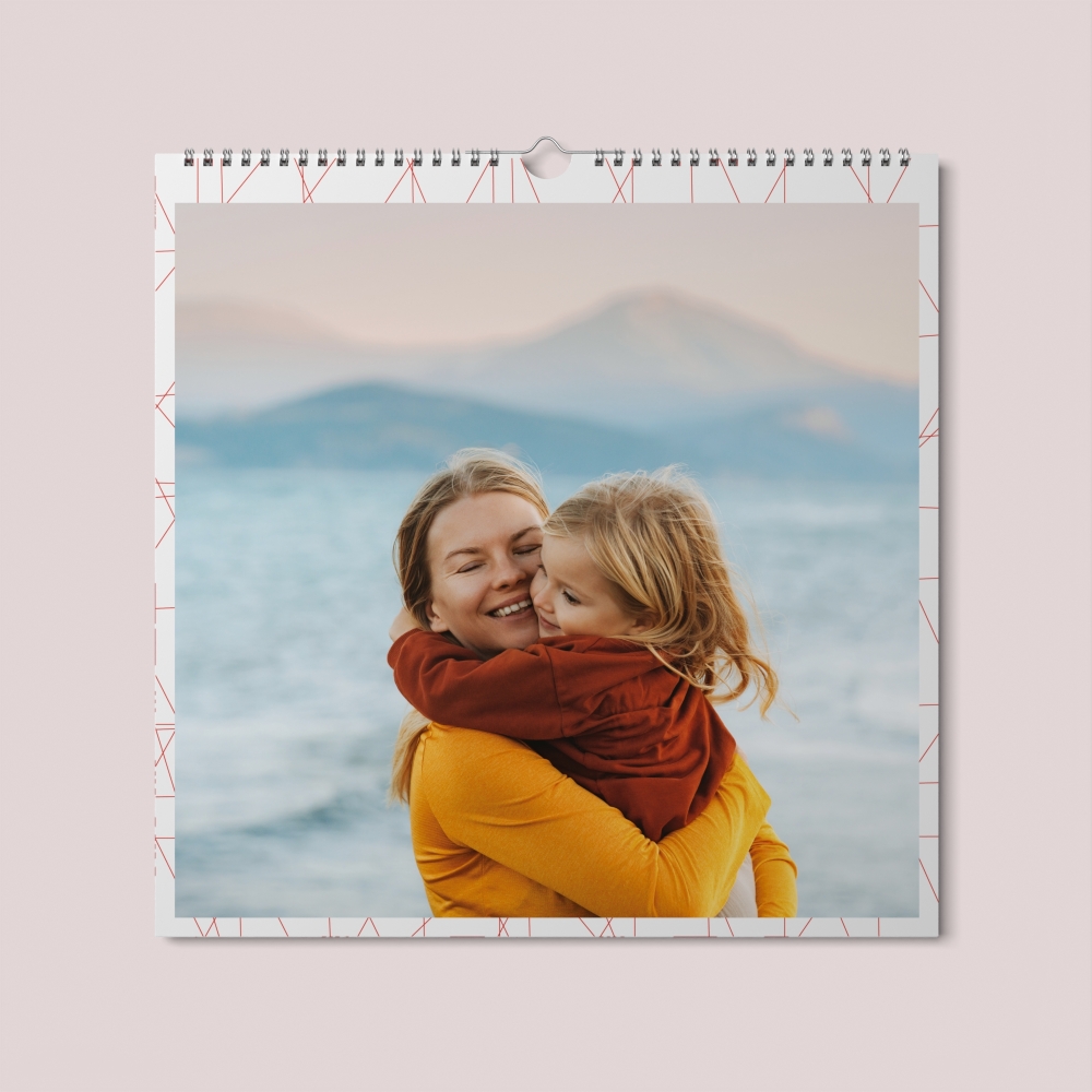 Calendrier photo CARRE mural