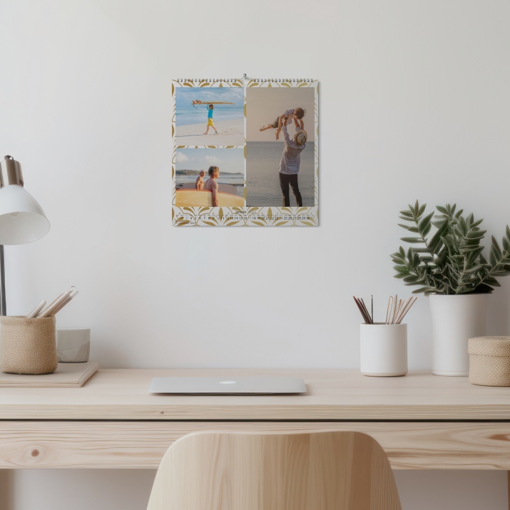 Calendrier photo CARRE mural