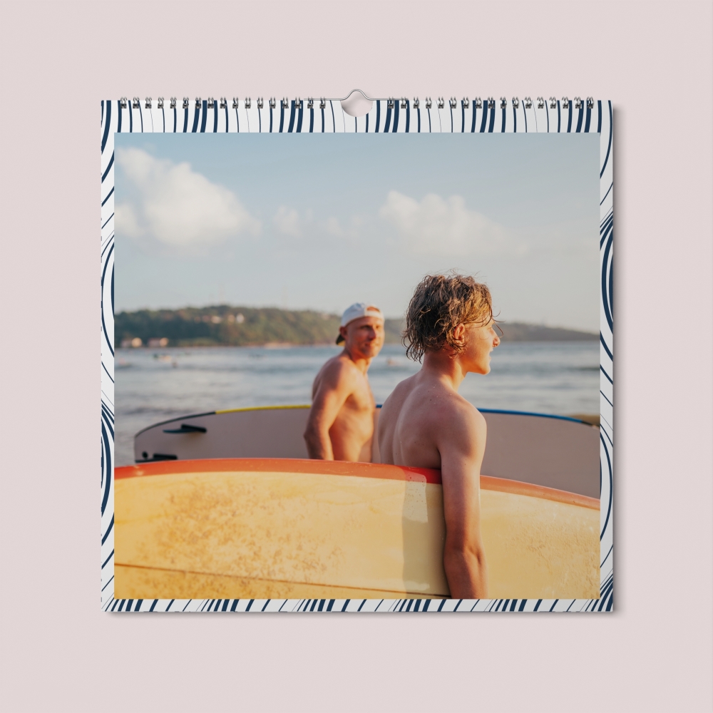 Calendrier photo CARRE mural