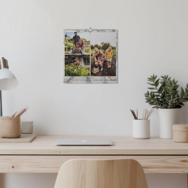 Calendrier photo CARRE mural