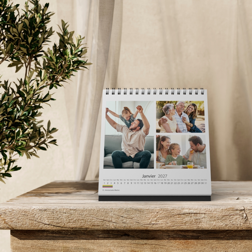Calendrier LUXE CARRE de bureau