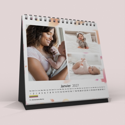 Calendrier LUXE CARRE de bureau