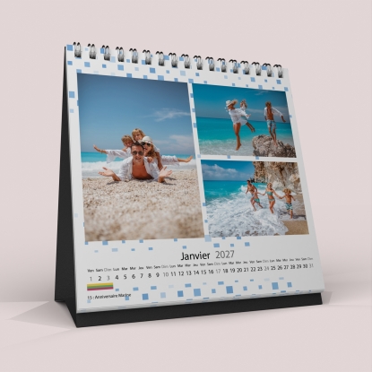 Calendrier LUXE CARRE de bureau