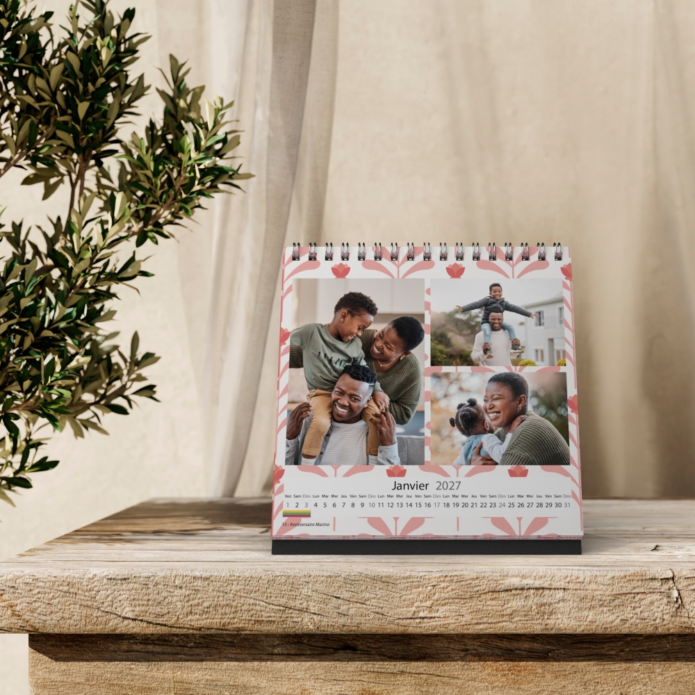 Calendrier LUXE CARRE de bureau