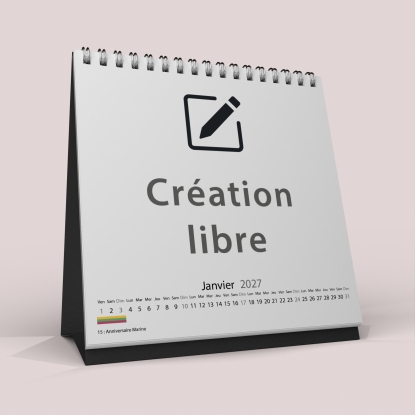 Calendrier LUXE CARRE de bureau