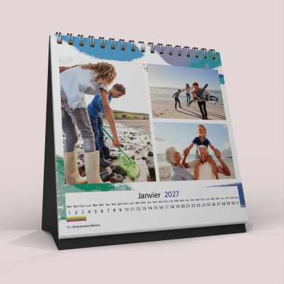 Calendrier LUXE CARRE de bureau