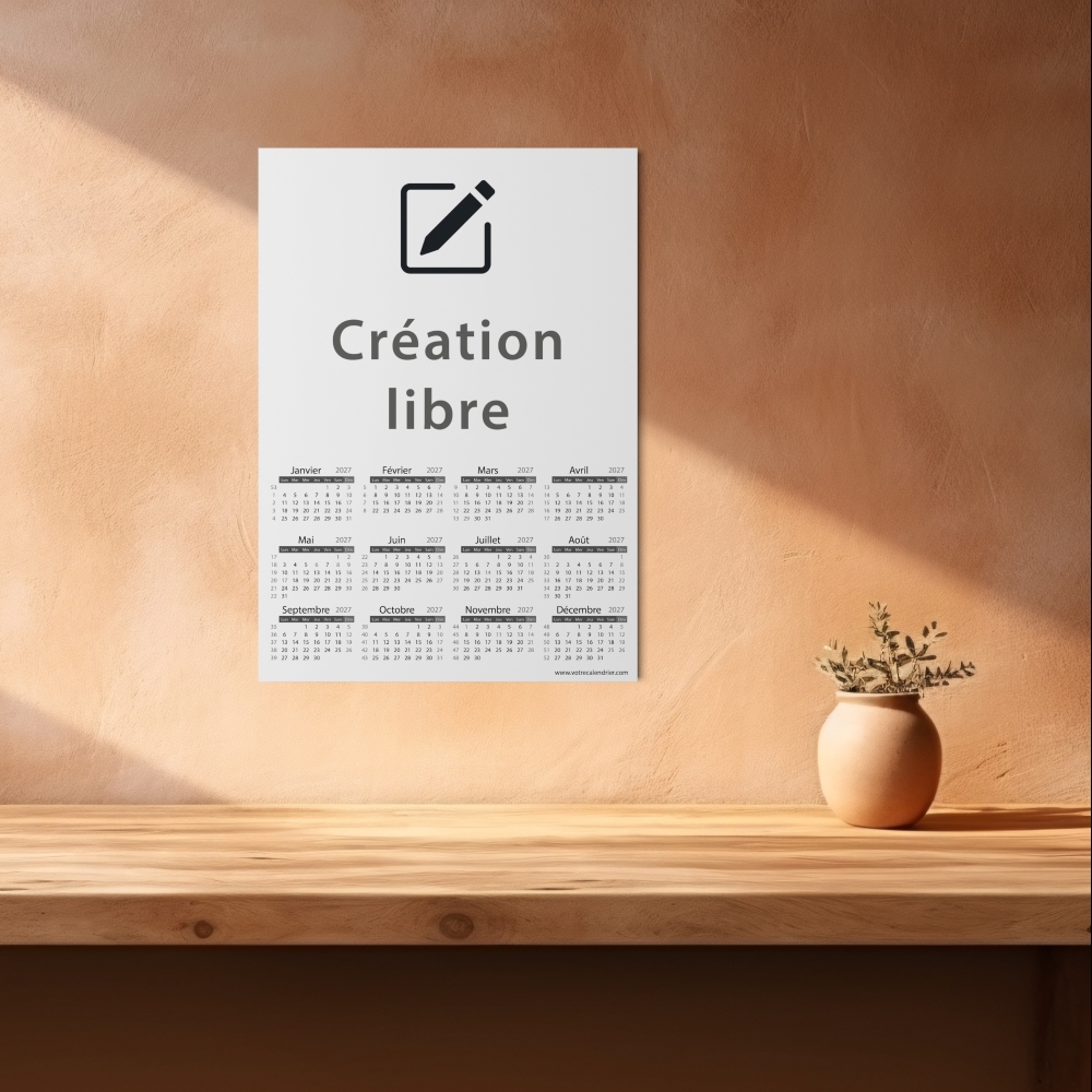 Calendrier poster photo