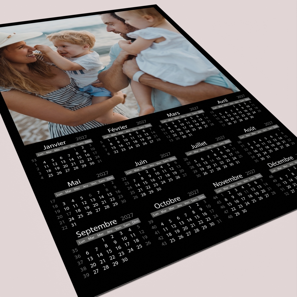 Calendrier poster photo