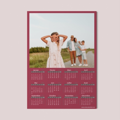 Calendrier poster photo
