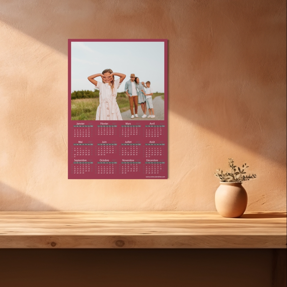 Calendrier poster photo