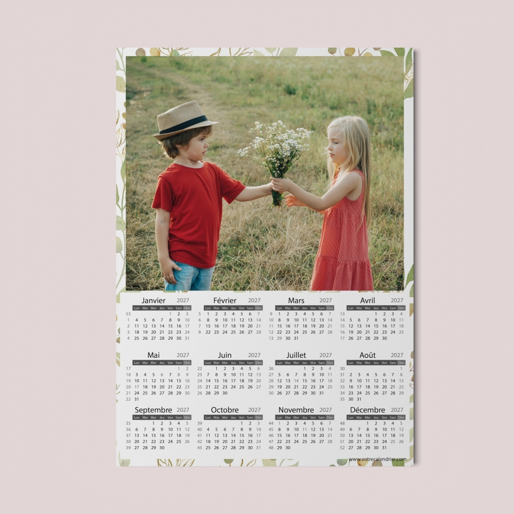 Calendrier poster photo