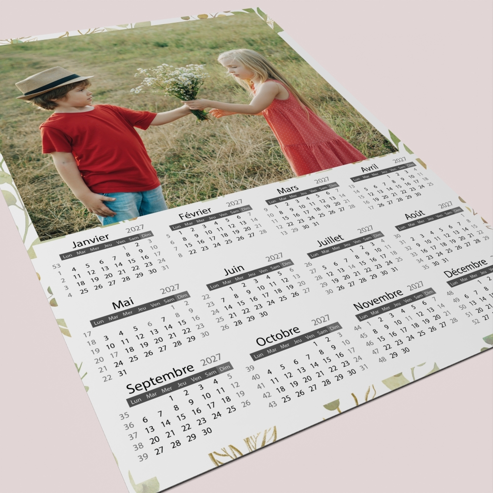 Calendrier poster photo