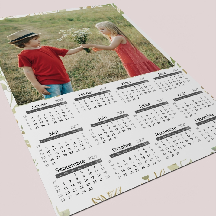 Calendrier poster photo