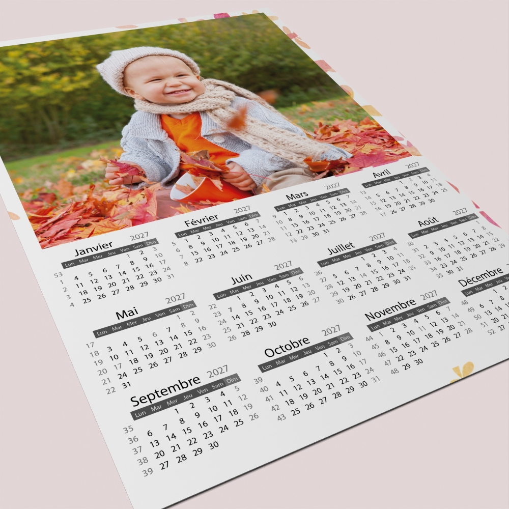 Calendrier poster photo